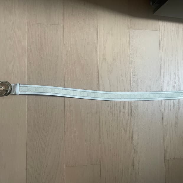 구찌 화이트 벨트