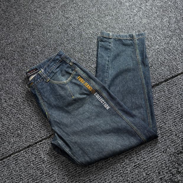 FUBU 올드스쿨 멀티 자수 와이드핏 팬츠 2582