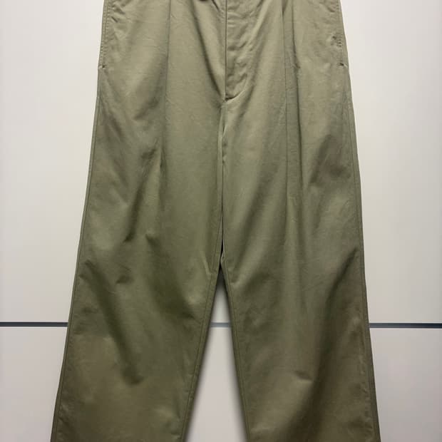 오라리 Auralee 25ss 치노팬츠 Light Khaki. 3size