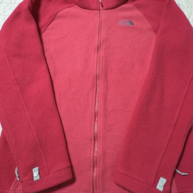 노스페이스 코랄핑크 후리스 집업 빈티지