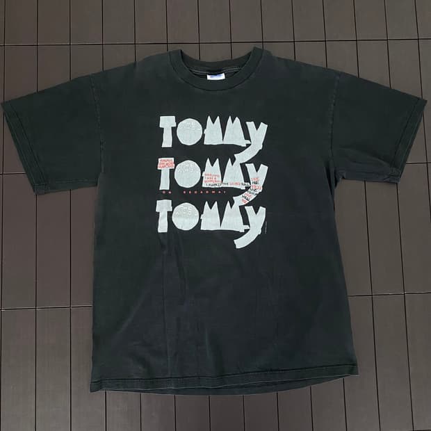 (XL) 빈티지 90s the who tommy 더후 밴드티