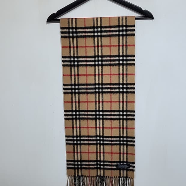 (정품) 버버리 캐시미어 목도리 노바체크 머플러 램스울 