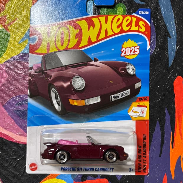 미개봉) 포르쉐 911 터보 카브리올레 다이캐스트 핫휠 인테리어 소품