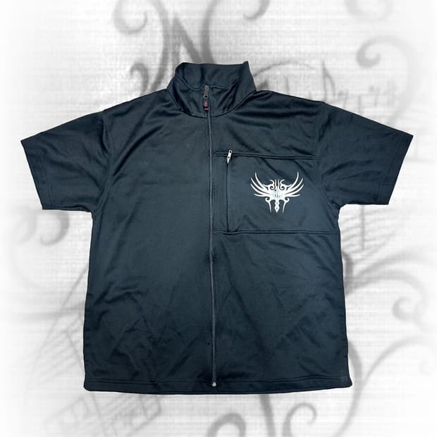 펑크스타일 드래곤 집업 티셔츠