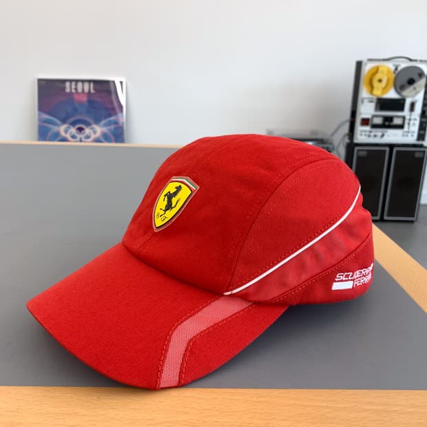 푸마 페라리 레이싱 볼캡 모자 