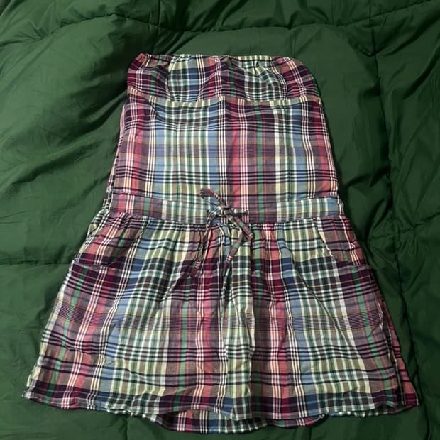 check pattern skirt
