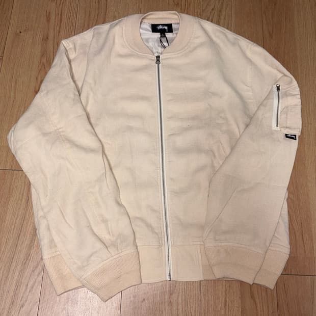 스투시 린넨 봄버자켓