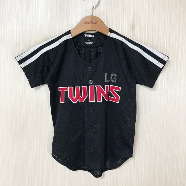 (아동) KBO LG트윈스 블랙원정 유니폼/검니폼 110