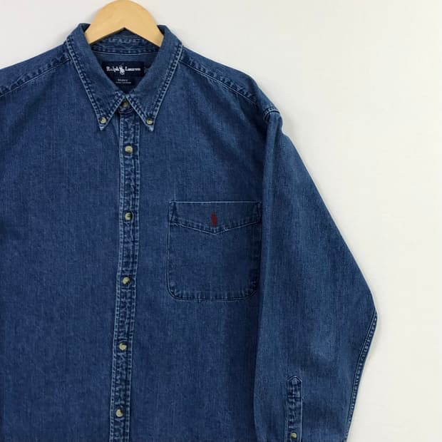 Xxl 폴로 데님 셔츠