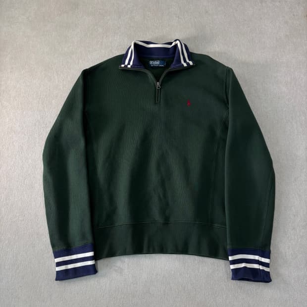 100 폴로랄프로렌 스몰포니 반집업 니트