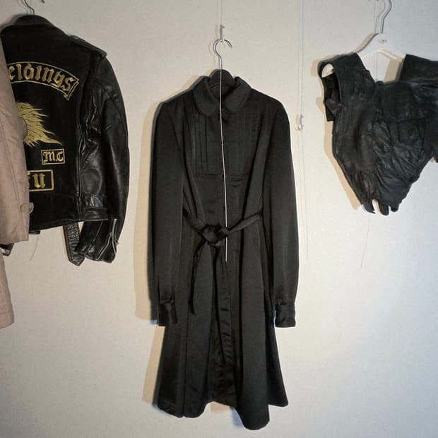 Anna sui black robe one-piece