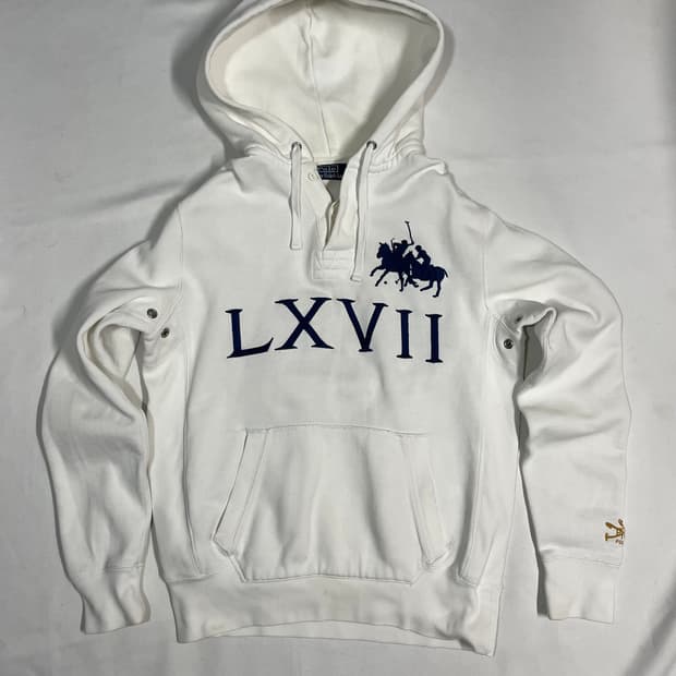 90‘s 랄프로렌 폴로 듀얼매치 더블빅포니 럭비 후디