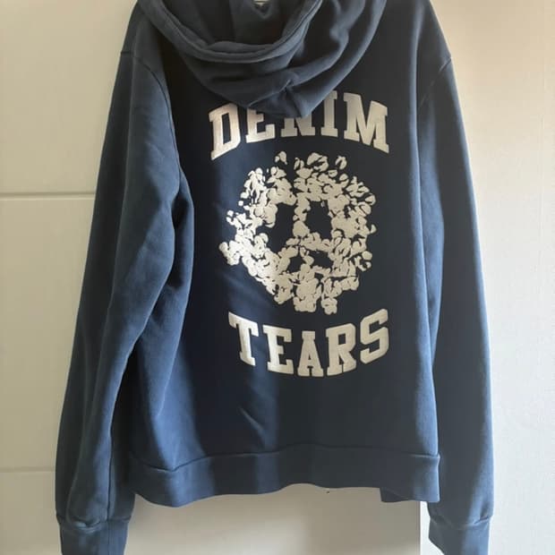 DENIM TEARS 후드집업 네이비