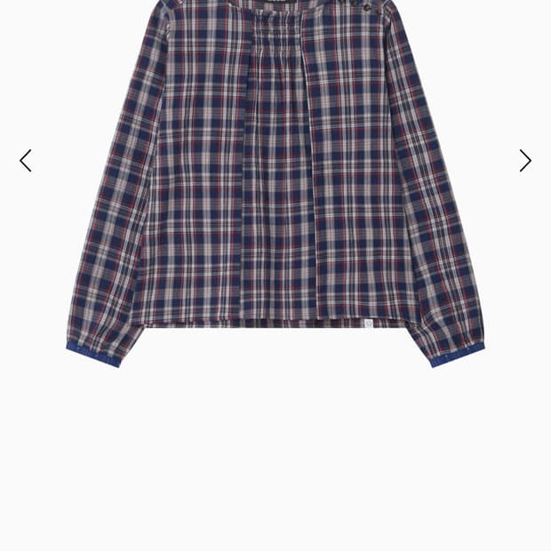 오헤시오 체크 블라우스 (택포)