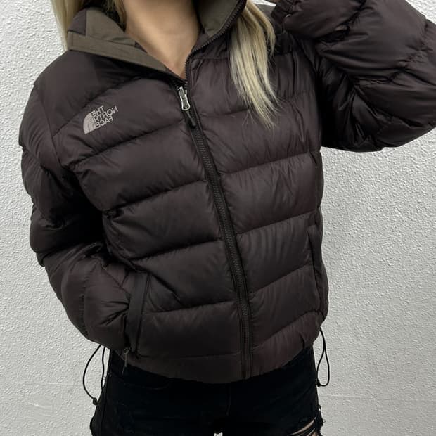 노스페이스 눕시 초코브라운 패딩 95