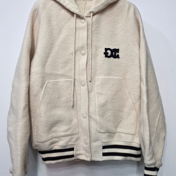 지컷 여성  모직 후드점퍼