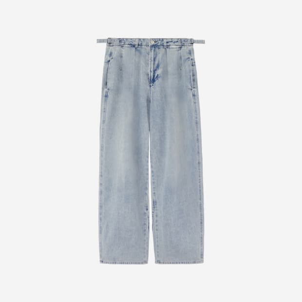 [2] 폴리테루 루즈 데님 1.2v Bleached Ice