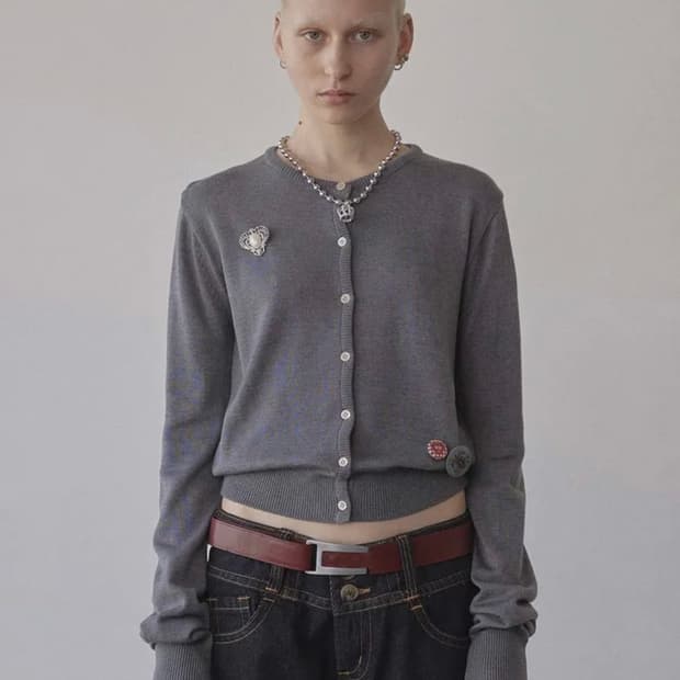 스컬프터 가디건 My Go To Cardigan Heather Gray