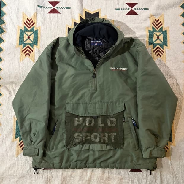 90s Polo Sport Pocket Anorak Zip-up