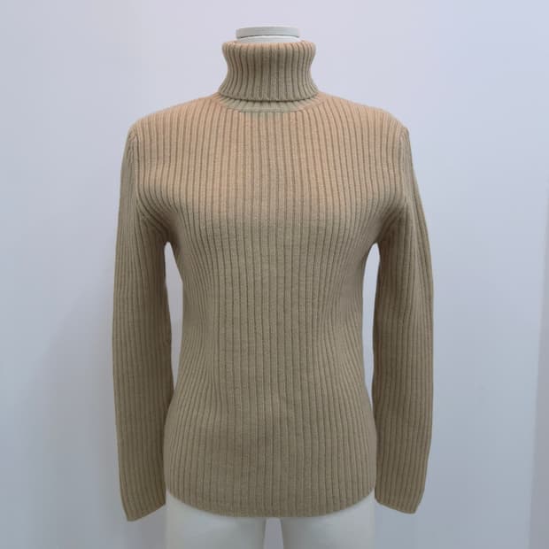 재팬 유니클로 울 100% 골지 터틀넥 니트