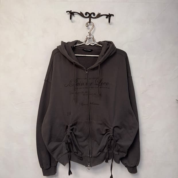 PAIN OR PLEASURE fog 2way hood zip-up