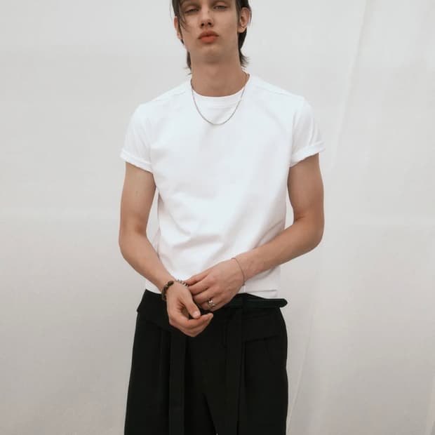 노이어 헤비 코튼 크롭 티셔츠