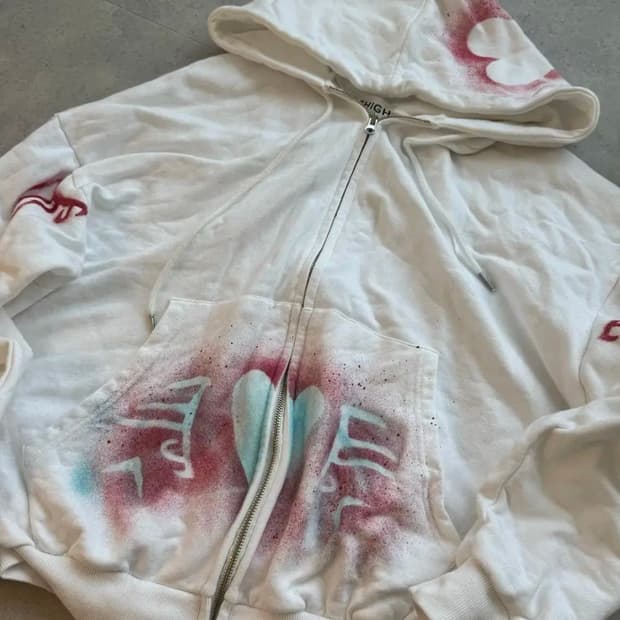 오스하이 스프레이 후드집업