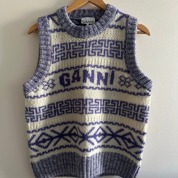 가니 니트 조끼