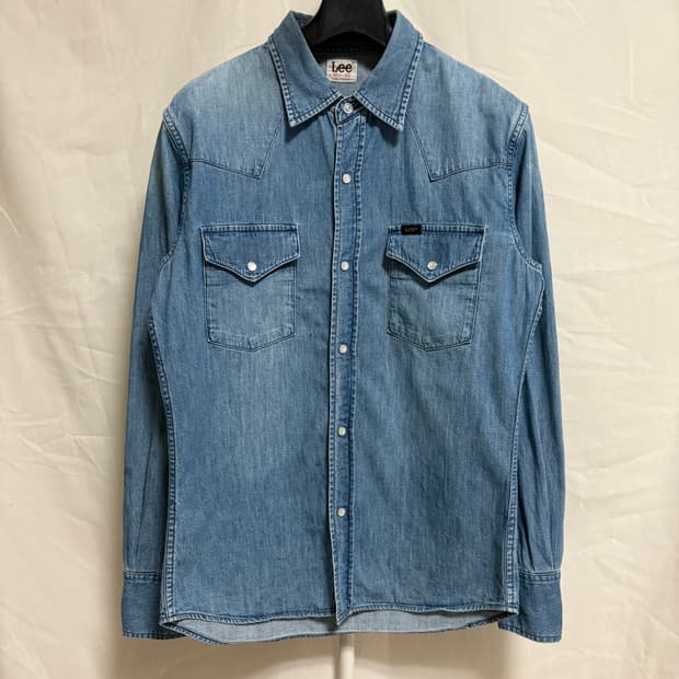 리 샌포라이즈드 웨스턴 데님 셔츠 / 중청, L