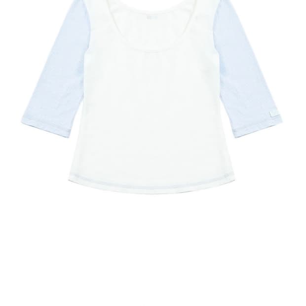 오스하이 oshigh baby tee babyblue