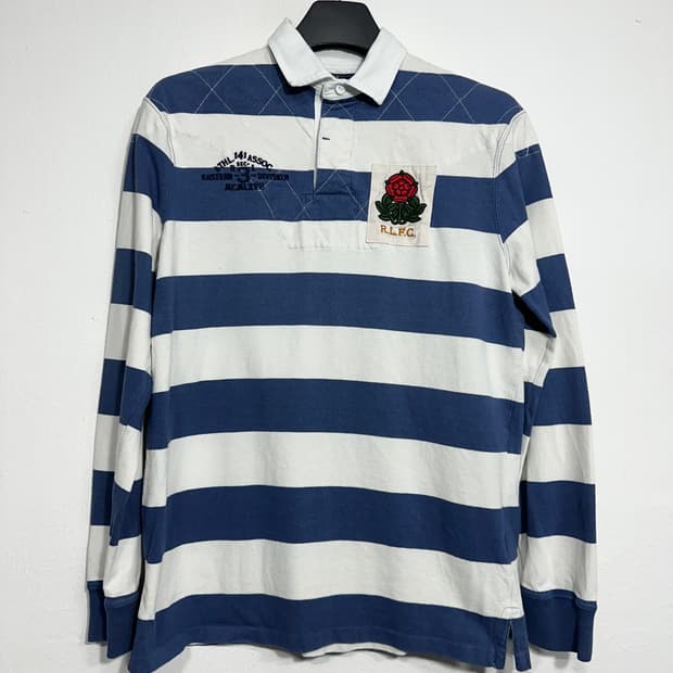 스트라이프 럭비티 긴팔R.L.F.C M사이즈