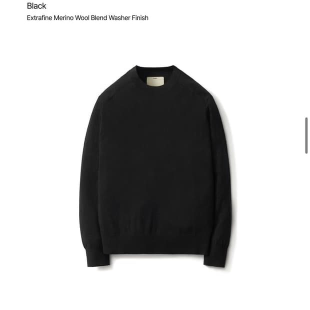 포터리 24fw 하드트위스트 울 크루넥 니트 블랙 4 105