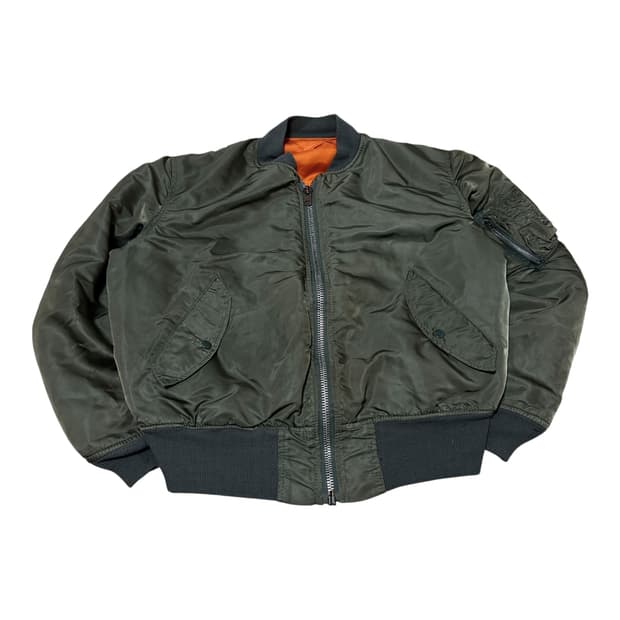 USA 알파인더스트리 오리지널 90s MA-1 스코빌 지퍼