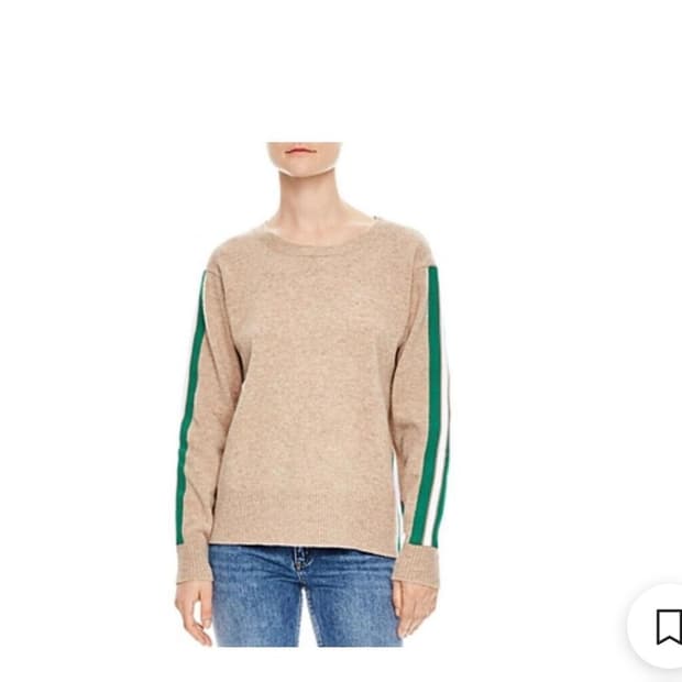 산드로(sandro) 여성 슬리브 스트라이프 니트