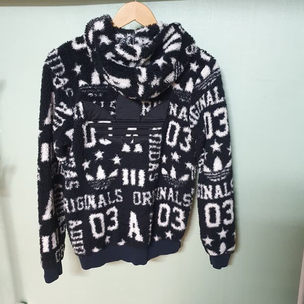 아디다스 파이어버드 빅로고 후리스 85