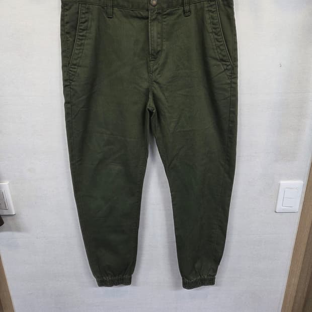 팀버랜드 슬림 테이퍼드 밀리터리 코튼 조거팬츠 34