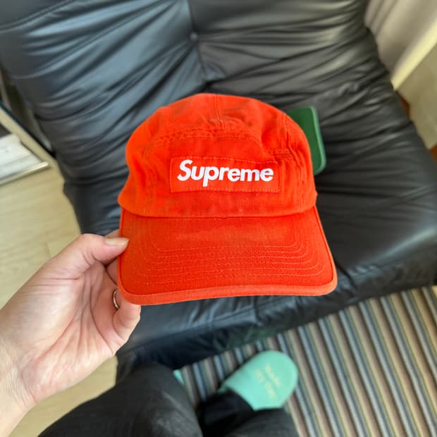 22fw 슈프림 오렌지 캠프캡 