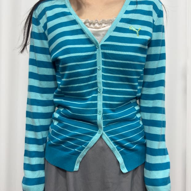 puma stripe cardigan