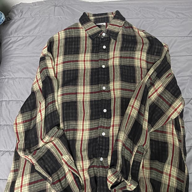 파르티멘토 리버스 체크 셔츠 L