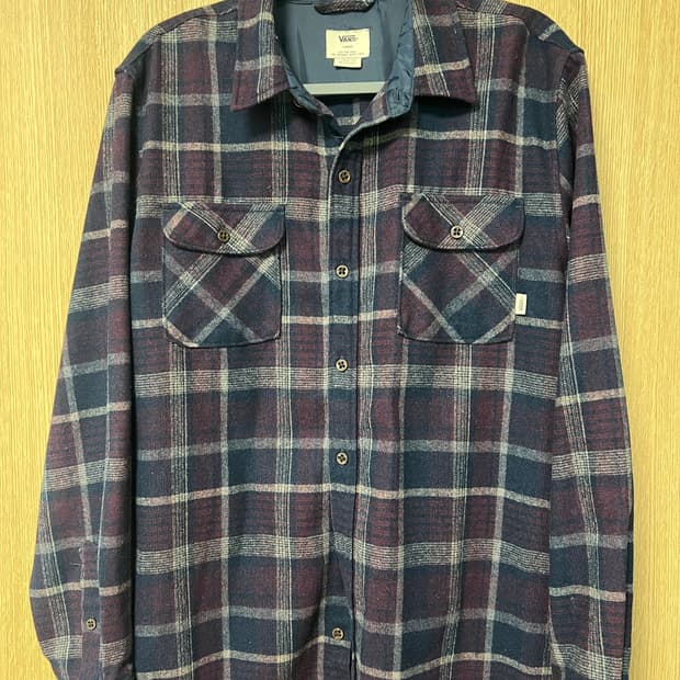 VANS 플란넬 체크셔츠 L