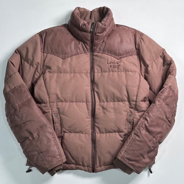 리바이스 501 브라운 패딩