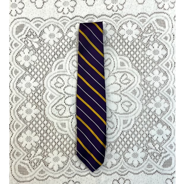 폴로 랄프로렌 스트라이프 넥타이 퍼플 #csz3132