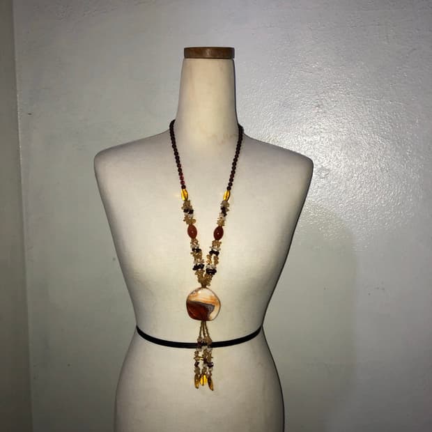 빈티지 롱목걸이 오리엔탈 페어리 모리걸 갸루
