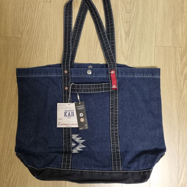 karactor 빈티지 데님 토트백 새상품