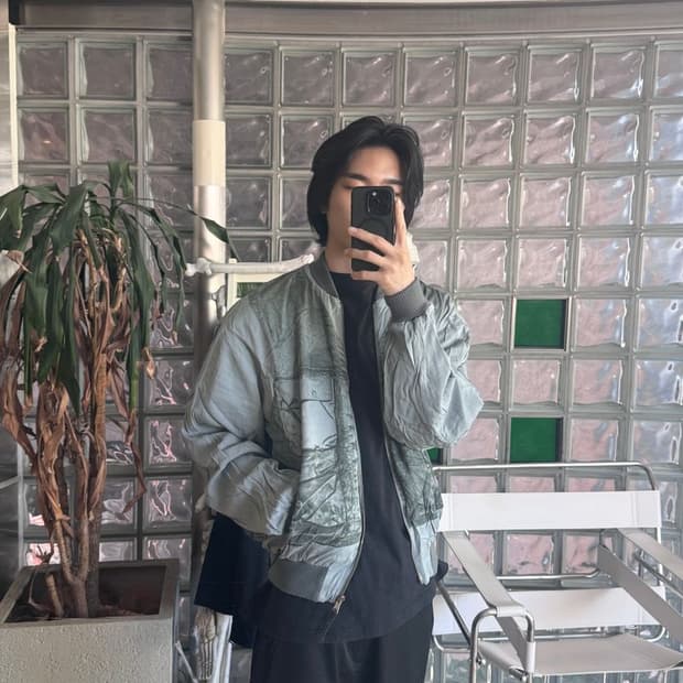 PRINT BOMBER JACKET 프린트 봄버 재킷