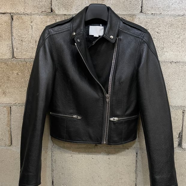 알렉산더 왕 소가죽 바이커 자켓