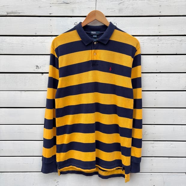 Polo 폴로 스트라이프 카라티 롱슬리브