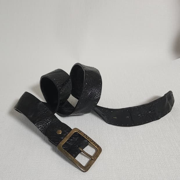 니콜 통가죽 벨트