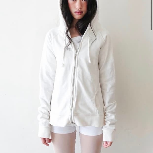 샵페어리 washed lily hoodie ivory fa.er.ie
