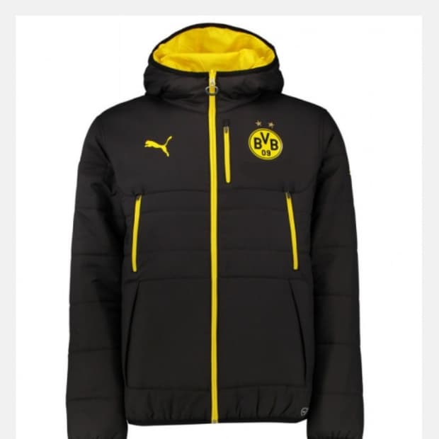 실측 M) 퓨마 도르트문트 리버서블 투웨이 경량 패딩 점퍼 자켓 블록코어